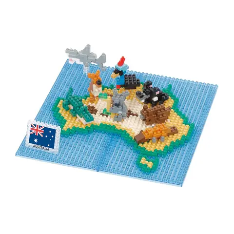 Animals of Australia on map